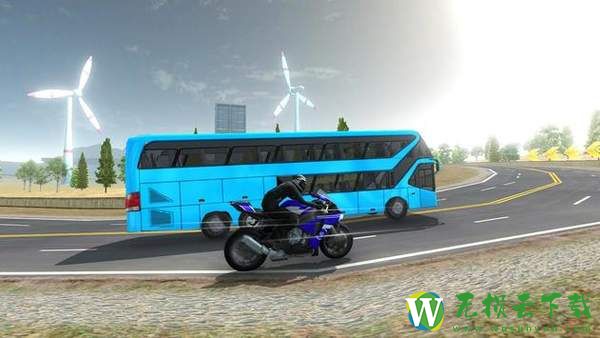 高速巴士vs摩托车中文版